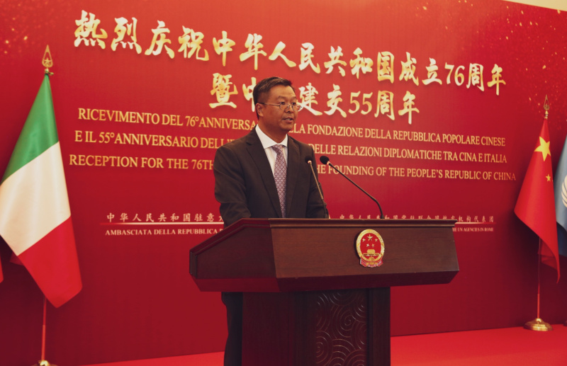 中国驻意大利使馆临时代办李小勇：传递冰雪接力棒 中意关系行稳致远