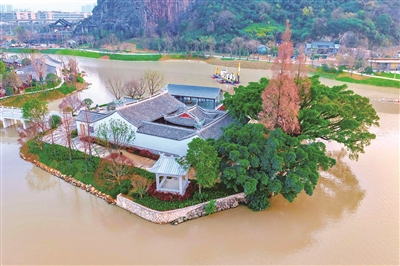 烟雨入江南 山水如墨染——温州园博园一核心景观完工
