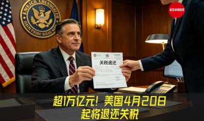 美国关税首批退款将于5月11日前后发放