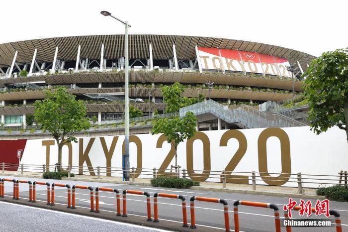 当地时间6月22日，日本东京，日本新国家体育场，这里是2020东京奥运会的主会场，距离奥运会开幕还有一个月的时间。 图片来源：视觉中国