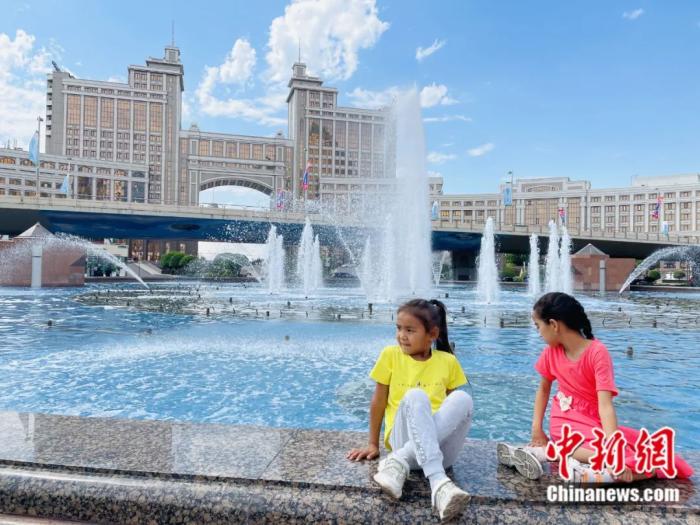 哈萨克斯坦首都努尔苏丹的夏日。<a target='_blank' href='http://www.chinanews.com/'>中新社</a>记者 张硕 摄