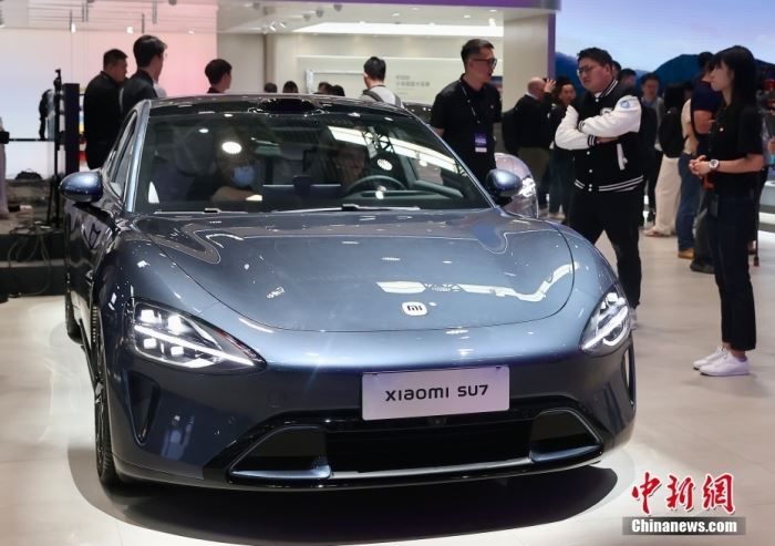 4月25日，2024(第十八届)北京国际汽车展览会在北京开幕。<a target='_blank' href='/'>中新社</a>记者 易海菲 摄